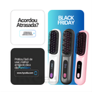Escova Profissional PureGlam - ( SUPER BLACK FRIDAY) + Brindes