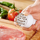 Amaciador Batedor De Carne Bife - Com Furador Aço Inox