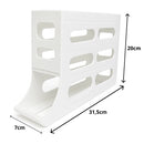 Porta Ovos 2 e 4 Andares Para Geladeira - Empilhável Organizador Prático Cozinha