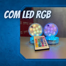 Kit Luminárias de Piscina RGB - Sem Fio Com Controle Remoto