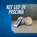 Kit Luminárias de Piscina RGB - Sem Fio Com Controle Remoto